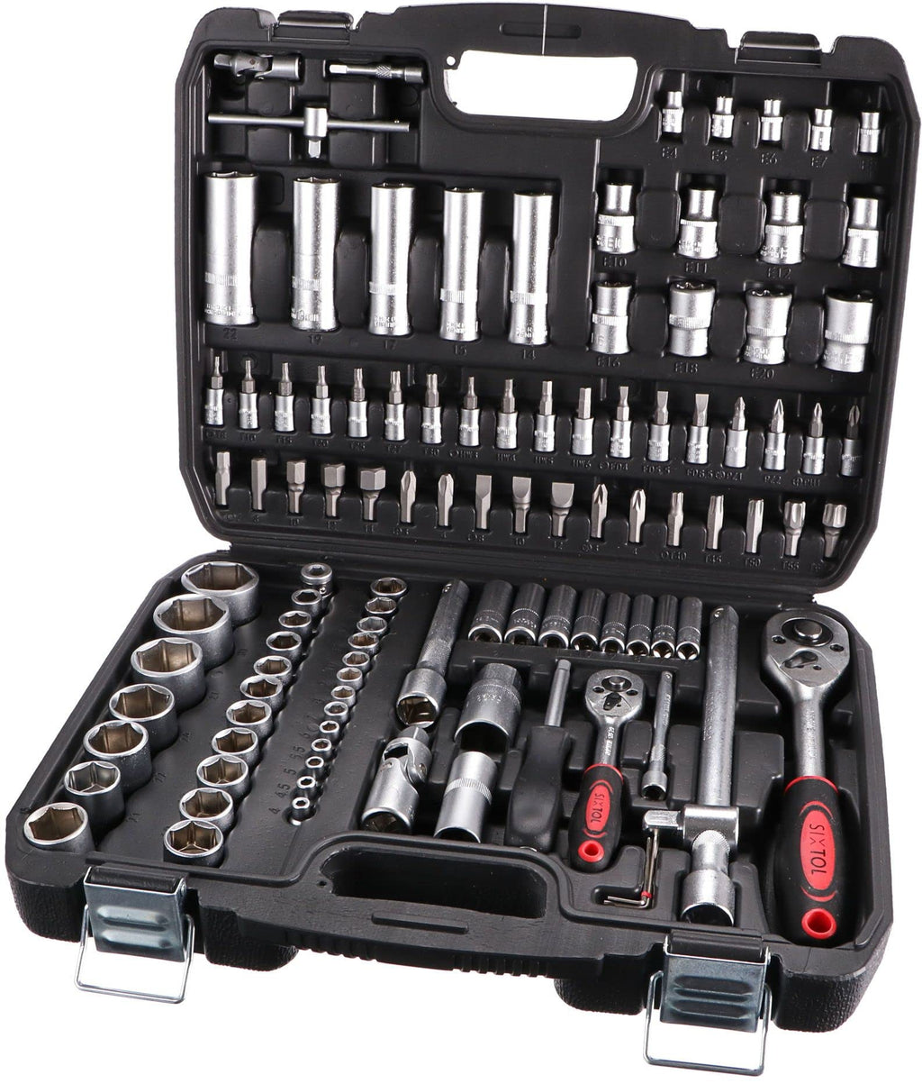 Tool Set 171 Socket Set with Ratchets in a Plastic Case| Versatile 171-piece Set | Suitable for Any Workshop or Garage