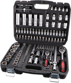 Tool Set 171 Socket Set with Ratchets in a Plastic Case| Versatile 171-piece Set | Suitable for Any Workshop or Garage