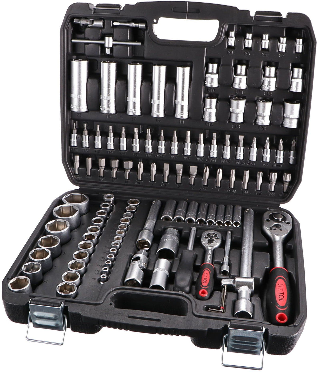 Tool Set 171 Socket Set with Ratchets in a Plastic Case| Versatile 171-piece Set | Suitable for Any Workshop or Garage