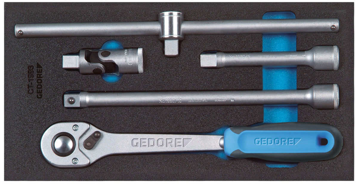 Gedore 1500 CT1-1993 T Accessories for socket wrenches 1/2" in 1/3 Check-Tool-Module