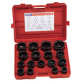 Genius Tools 17PC 1" Dr. Metric Impact Socket Set (CR-Mo) - IS-817M