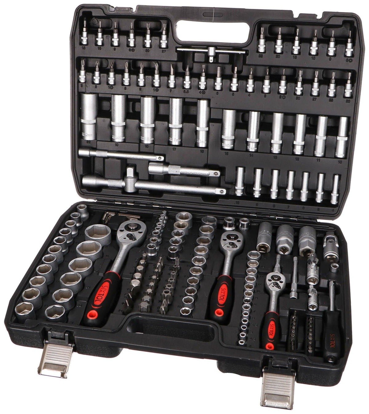 Tool Set 171 Socket Set with Ratchets in a Plastic Case| Versatile 171-piece Set | Suitable for Any Workshop or Garage