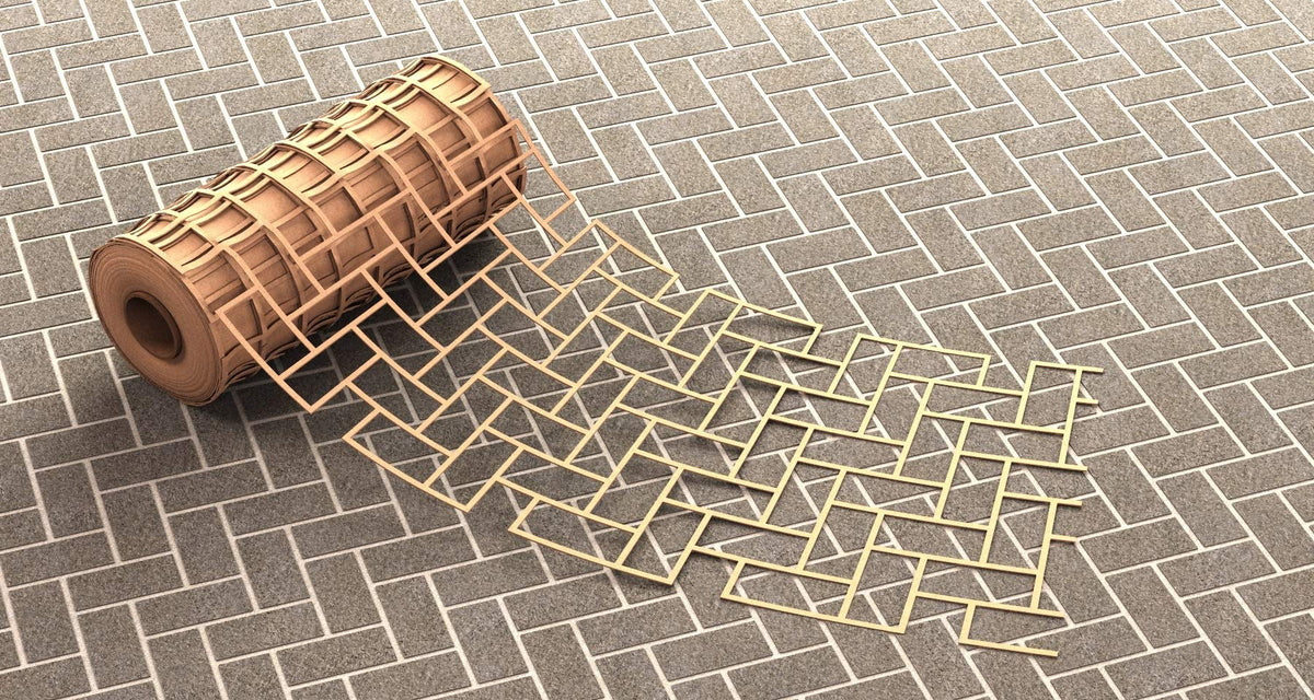 BonWay 32-242 33-Inch by 365-Feet Paper Stencils for Decorative Concrete, Herringbone