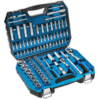 Högert Technik - Tool Set I Socket Spanners, Bits and Accessories I 1/4 Inch and 1/2 Inch I Alloy Cr-V Steel I Drop Forged I Ratchet Mechanism with 72 Pawls I HT1R424-89 Pieces