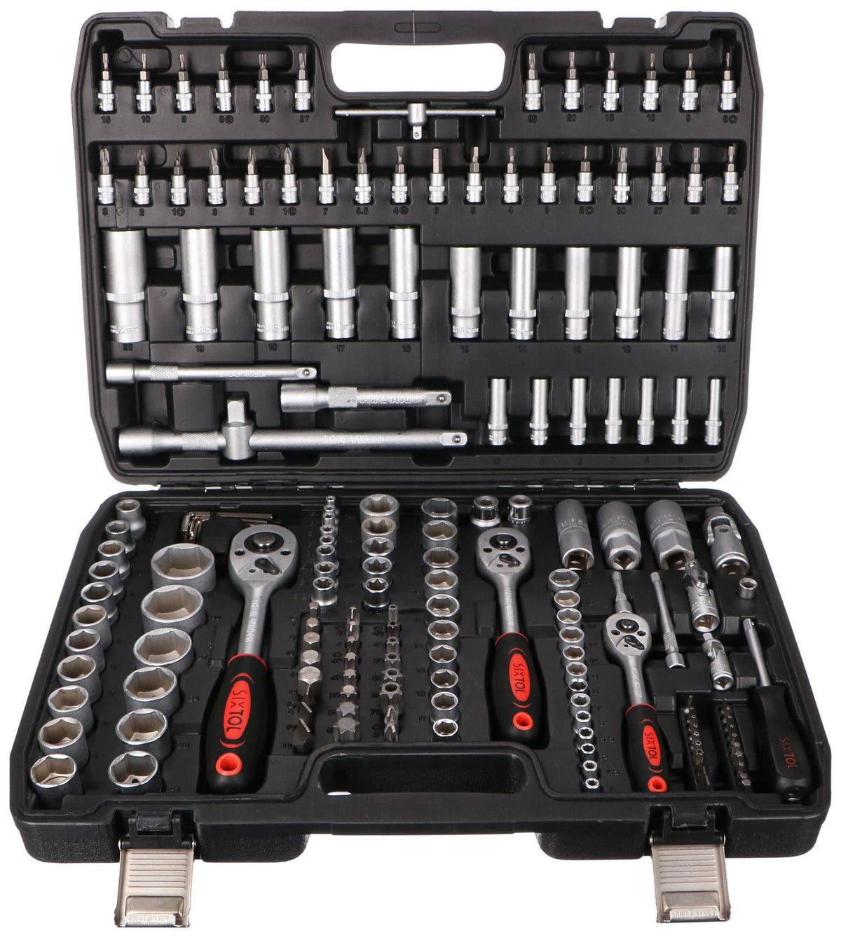 Tool Set 171 Socket Set with Ratchets in a Plastic Case| Versatile 171-piece Set | Suitable for Any Workshop or Garage