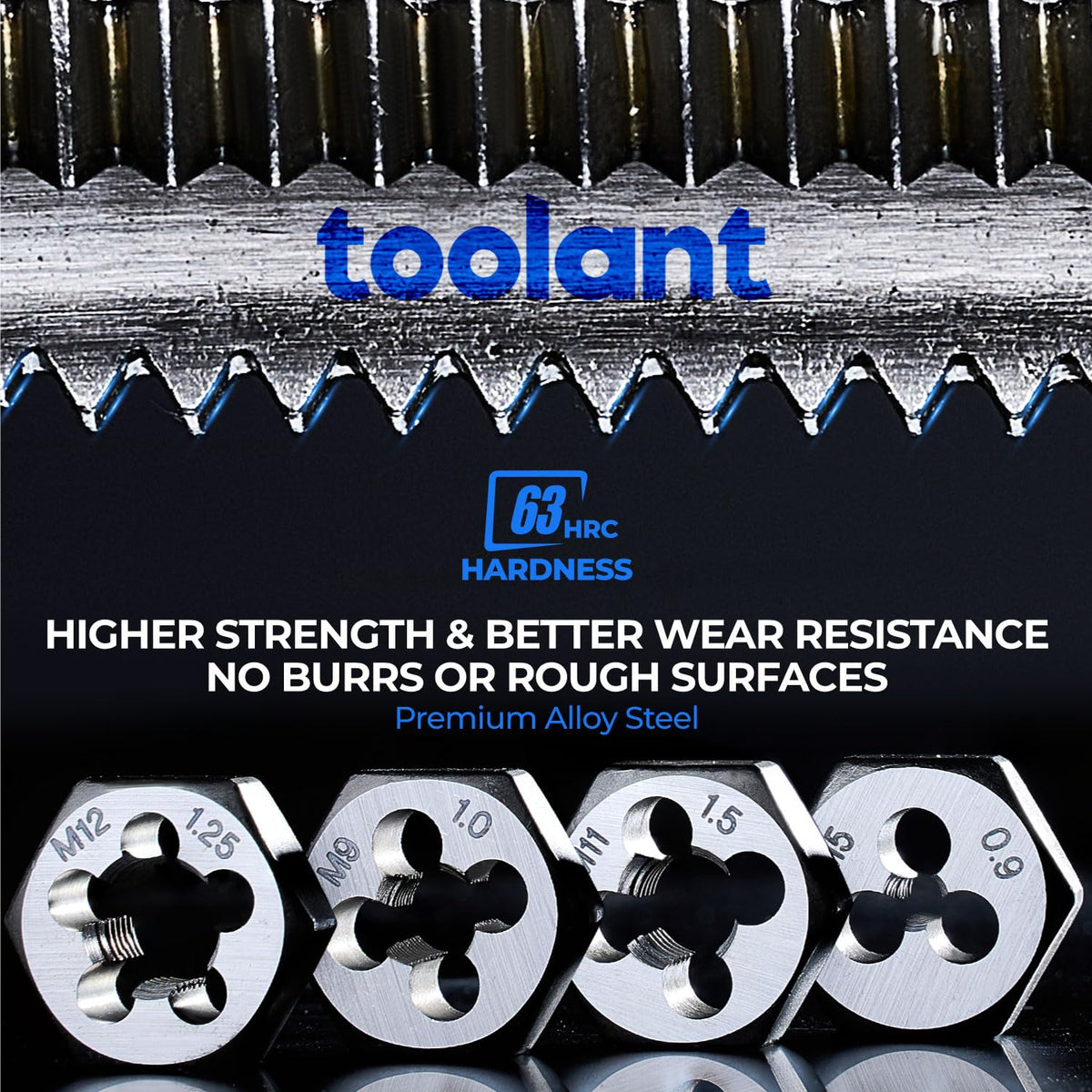 toolant Magnetic Nut Driver Set & 127pcs SAE/Metric Tap and Die Set