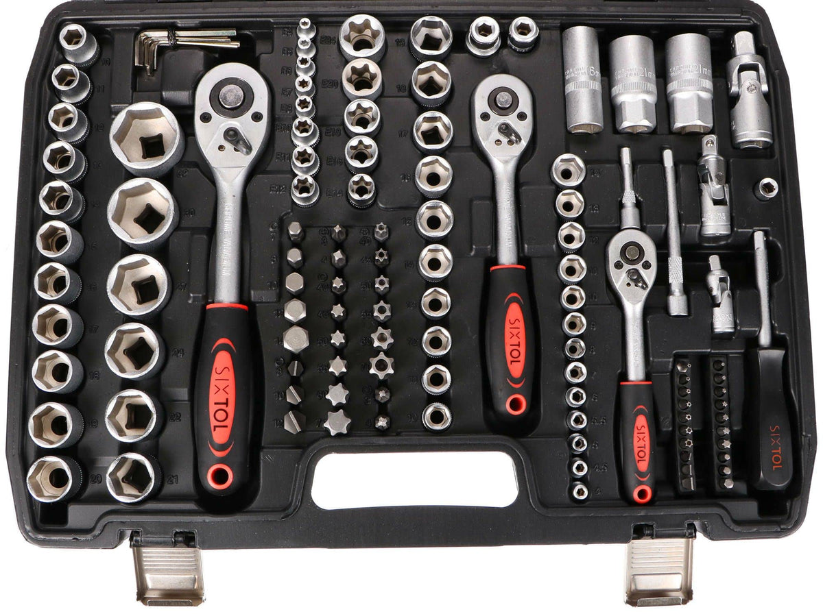 Tool Set 171 Socket Set with Ratchets in a Plastic Case| Versatile 171-piece Set | Suitable for Any Workshop or Garage