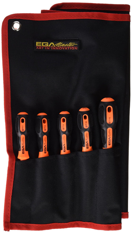 12 SCREWDRIVERS TAMPER TORX TT7-TT50 MASTERTORK 1000 V
