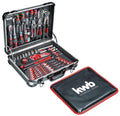 Tool CASE, 80-Piece Tool Set, Made of Sturdy Aluminum, Lockable, Padded with Foam Tool Inserts, HIGH-Quality Tool KIT, Ideal for WORKSHOPS and ON The GO