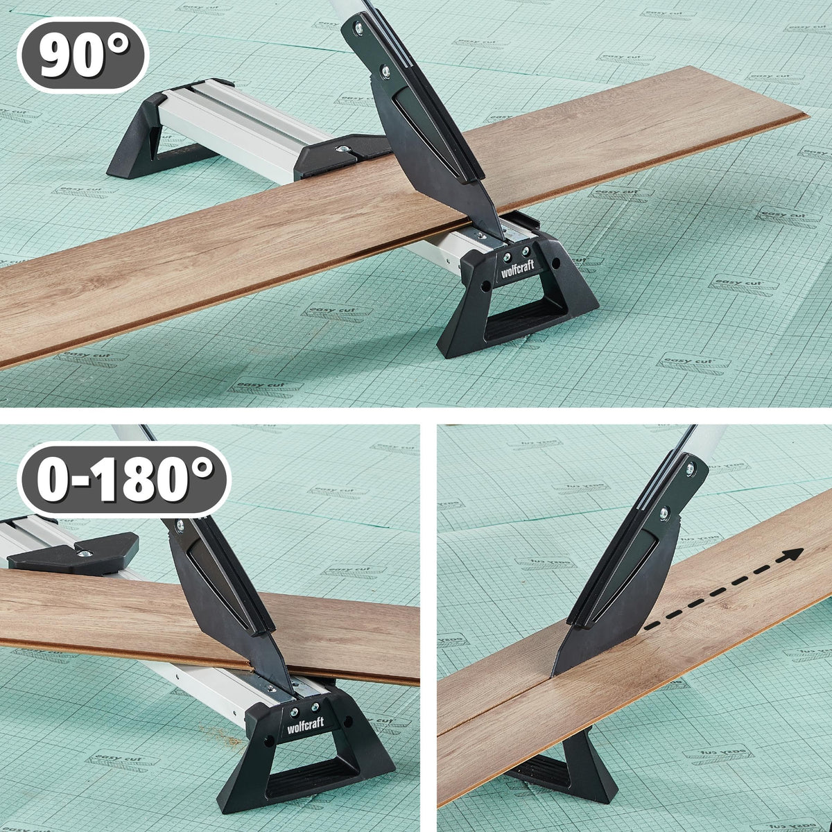 wolfcraft Project Set for Transferring Angles and Cutting Laminate I 8658000 I 2 handy tools for laying vinyl and laminate