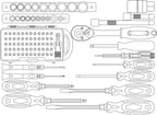 Mannesmann Professional Tool Kit (124 Pieces)